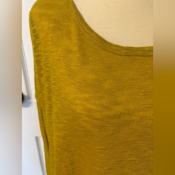 Old Navy Mustard Yellow Lightweight Knit Long Sleeve Top | Size XL - Picture 6 of 8